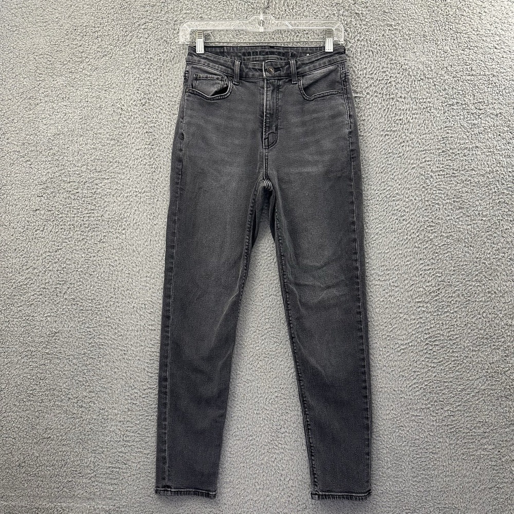 American Eagle Mom Jeans High Rise Straight Leg Preppy Stretch Women's 2 x 27‎